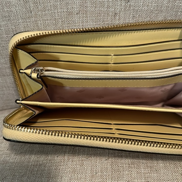 Kate Spade Staci Large Continental Wallet Saffiano Leather Lemon Fondant; EUC - Picture 5 of 5